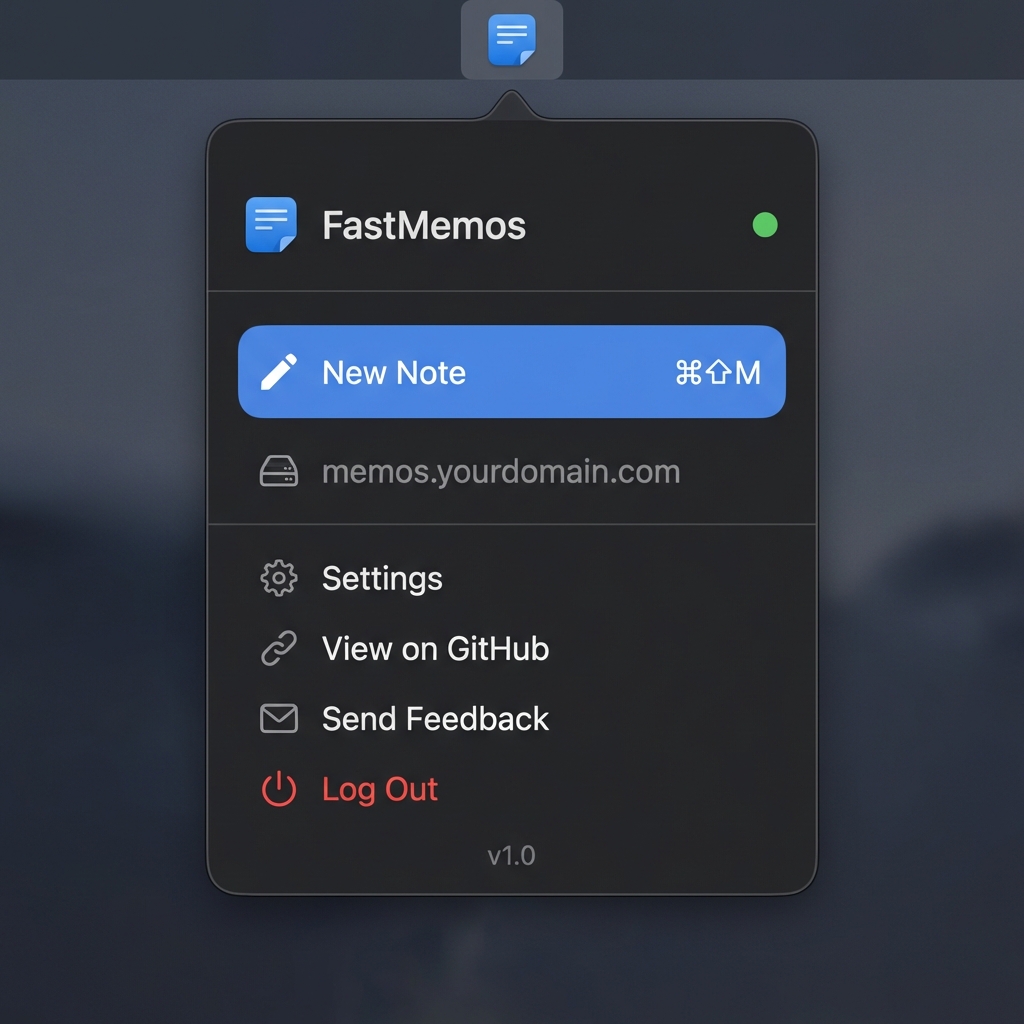 FastMemos Menubar